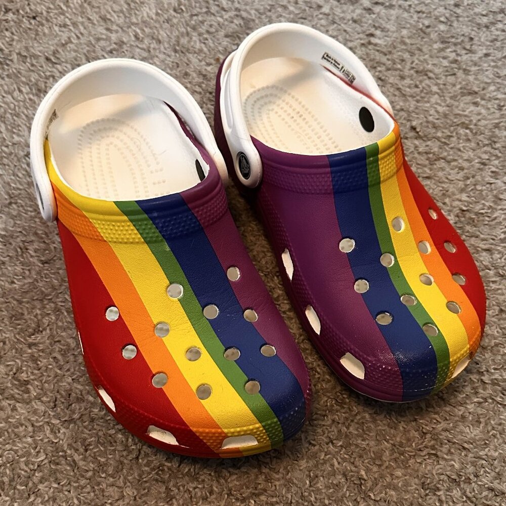 Crocs Unisex Adult Pride Rainbow Clogs